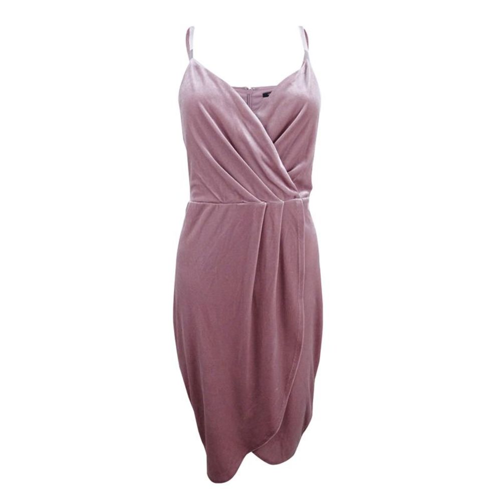 Guess Women's Draped Velvet Sheath Dress - Pink